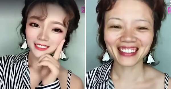 正妹卸妝竟然是「先拆鼻子」　亞洲最狂變臉術讓網友越看越怕