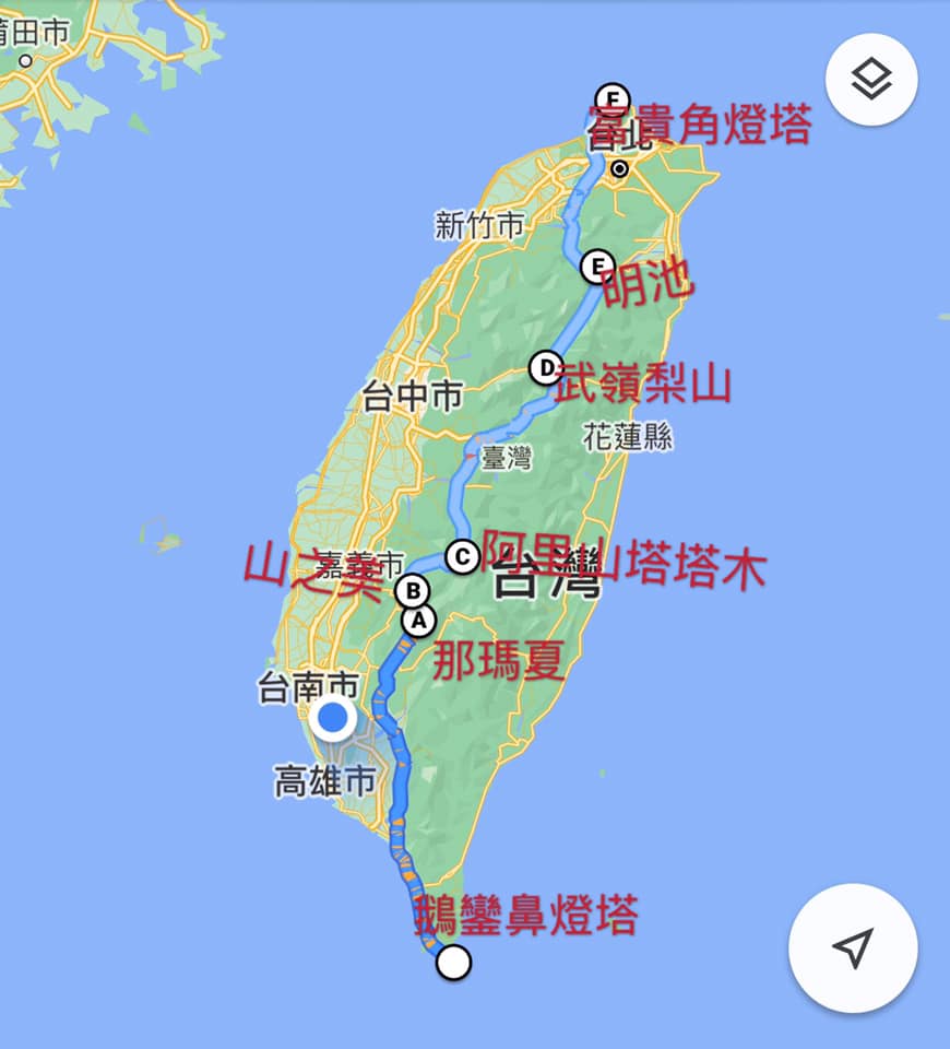 神人挑戰「台灣縱走切西瓜」　極限速度「20時45分」最南衝到最北：騎到懷疑人生