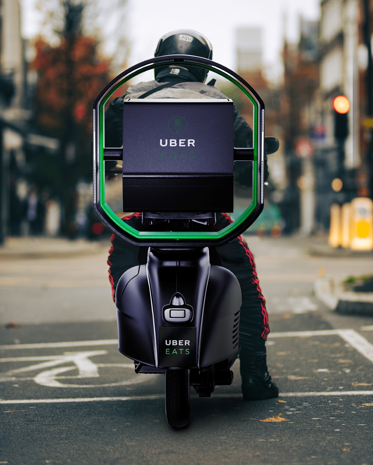 不怕給負評了！設計師打造「Uber Eats陀螺儀保溫箱」　狂壓車飲料照樣能站住！