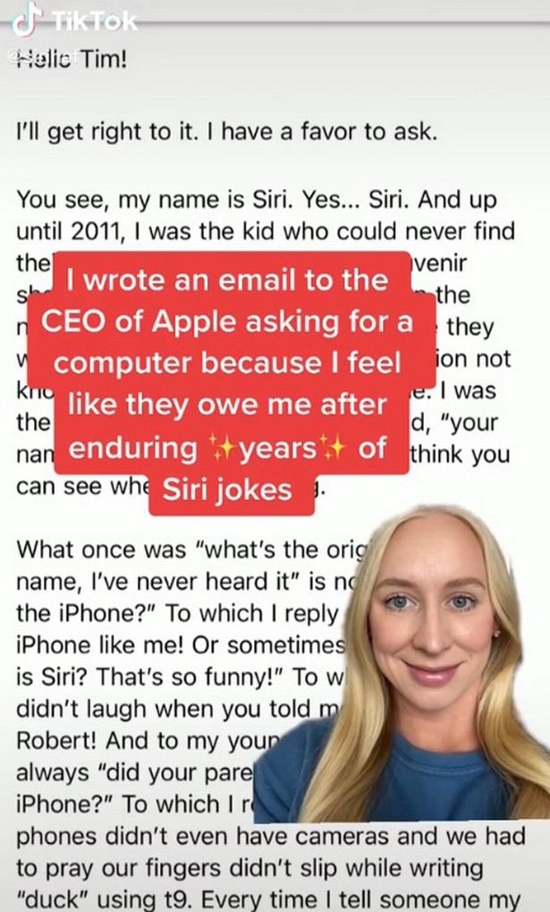 總是被叫去關燈！同名「Siri」她被笑10年　怒向蘋果求償：賠我一台電腦！