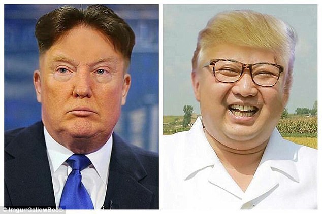 網友惡搞金正恩和川普「交換髮型」，其他人驚訝金正恩變身為「開朗小胖」！