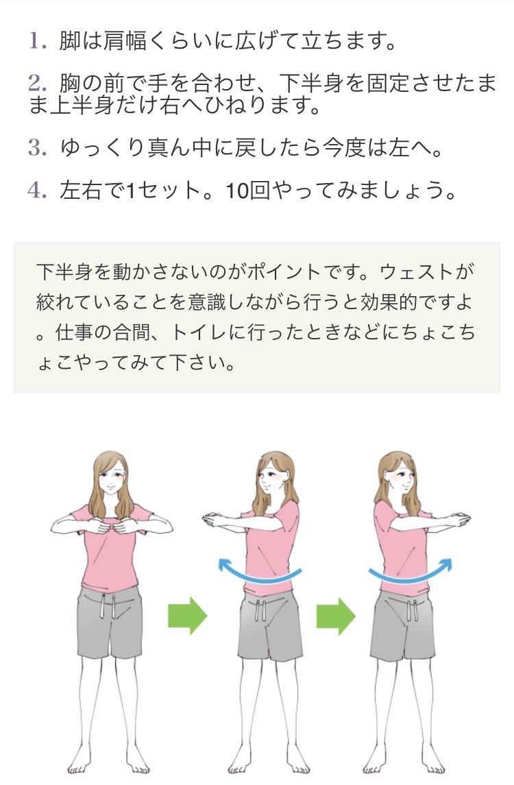 把小蠻腰找回來～　日本懶人運動「4個動作」就練出滿意身材
