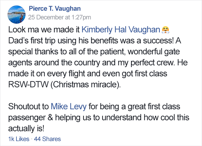 空服員女兒聖誕沒休假　貼心爸連訂6航班陪她過「機上聖誕節」