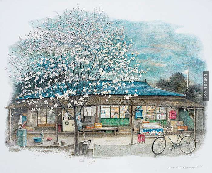 韓國藝術家花20年畫出值得保存的「柑仔店插畫」，淡淡的溫馨讓大家都想起小時候的快樂！