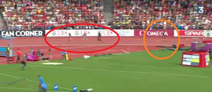 法國女選手在1600接力賽上「大落後跑第四」，逼近終點時突然「爆氣開外掛」…結果全場傻眼！