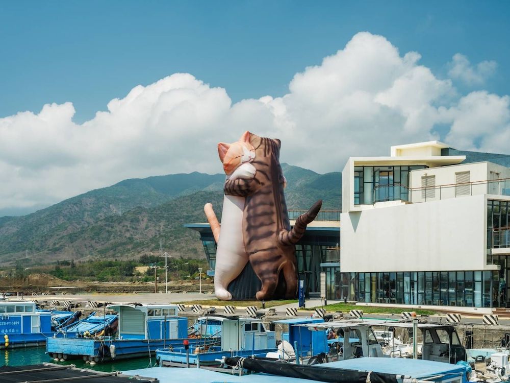 【屏東】貓貓抱抱超紅！　日本「極度日常」木雕藝術展來台灣了　14米高貓咪必打卡