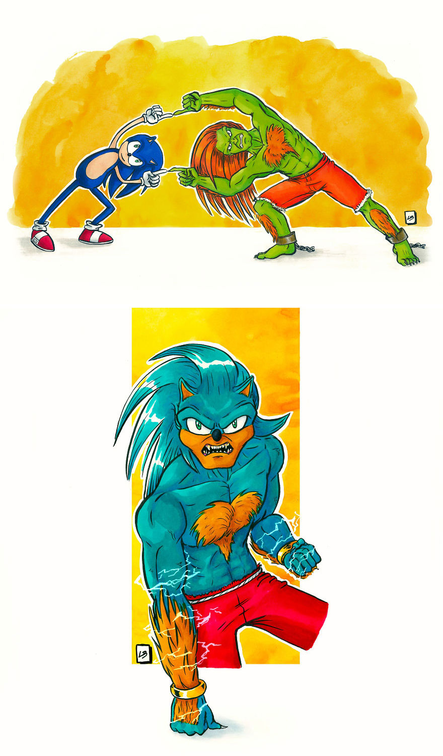 16張「人氣角色跨界合體」的趣萌插畫　網友大推「地球超人 x 鋼鐵人」