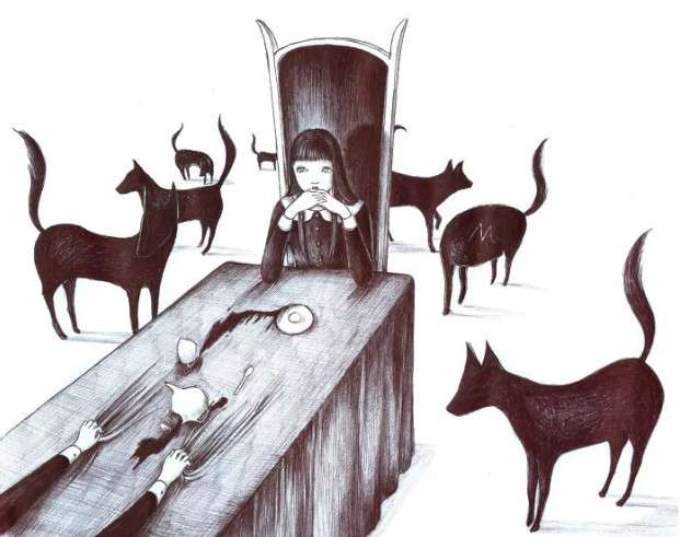 女版伊藤潤二！　義大利插畫家的「怪奇畫風」作品　看到最後雞皮疙瘩掉滿地