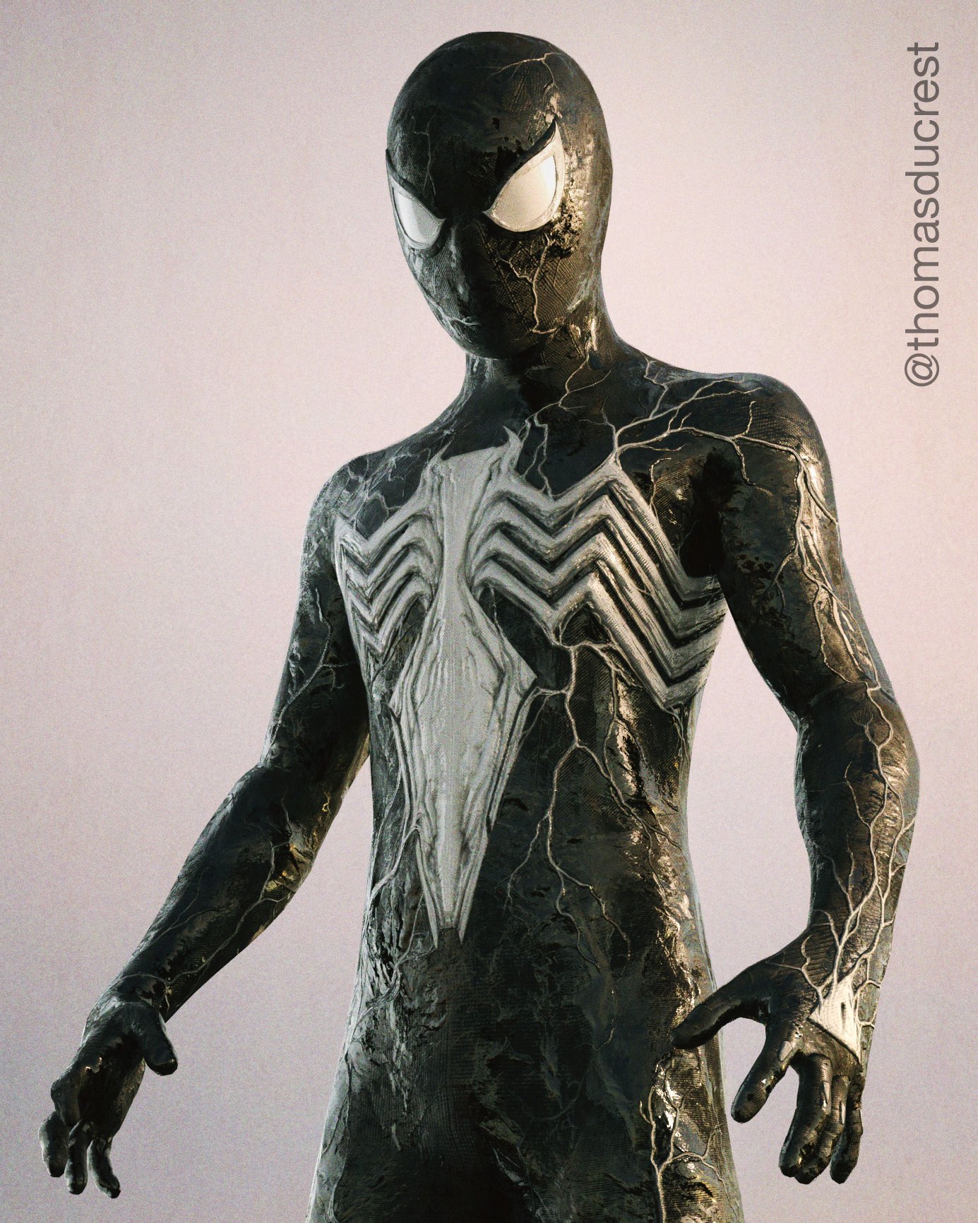 《無家日》美術師首度曝光「共生體戰衣」！　從未曝光「猛毒蜘蛛」黑白紋路超霸氣