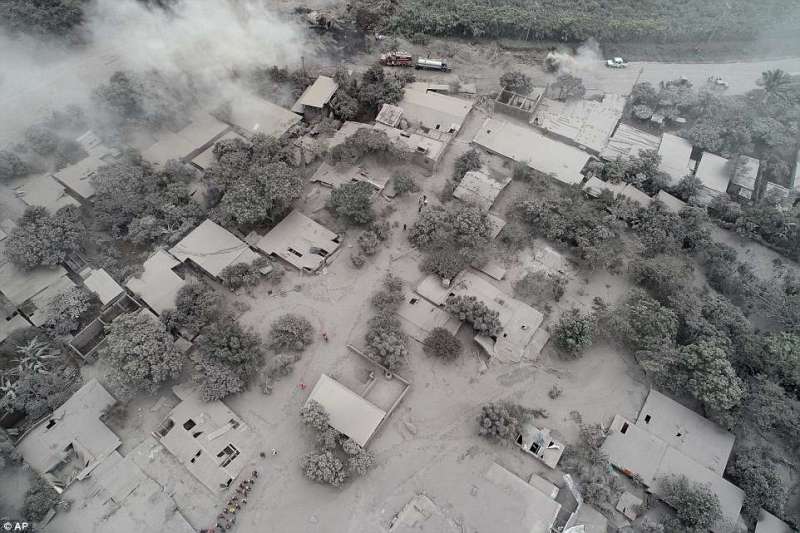 40年來最慘！　瓜地馬拉火山噴發　熔岩讓百棟房屋一夕消失