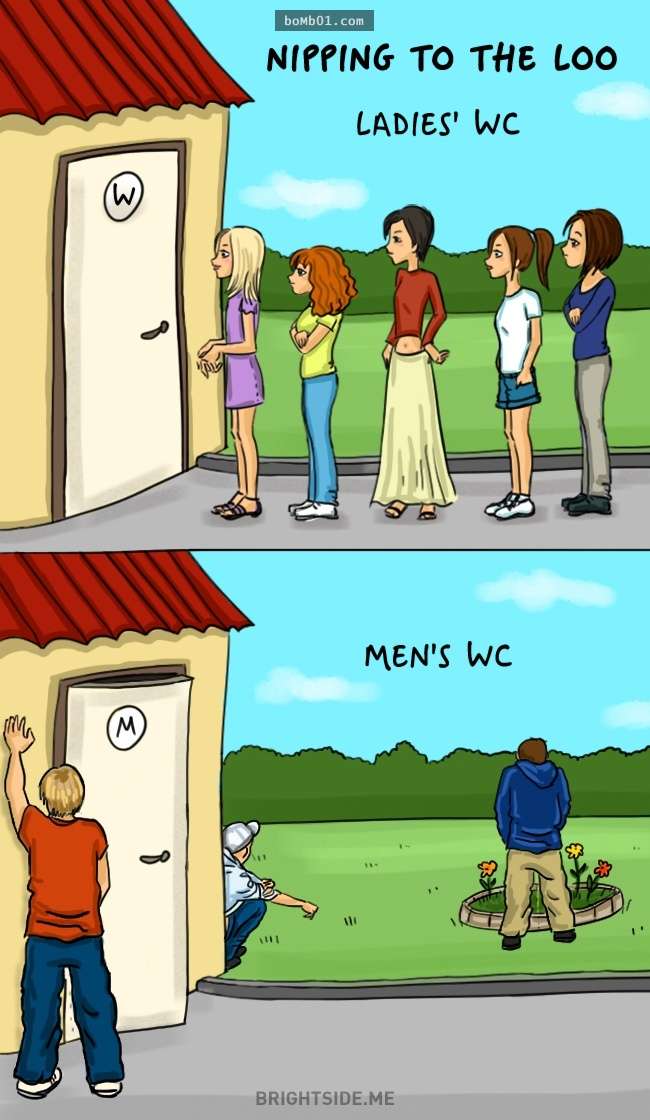 14張超中肯的「男人VS女人」差異對比圖，第一張就讓大家都忍不住讚爆了！