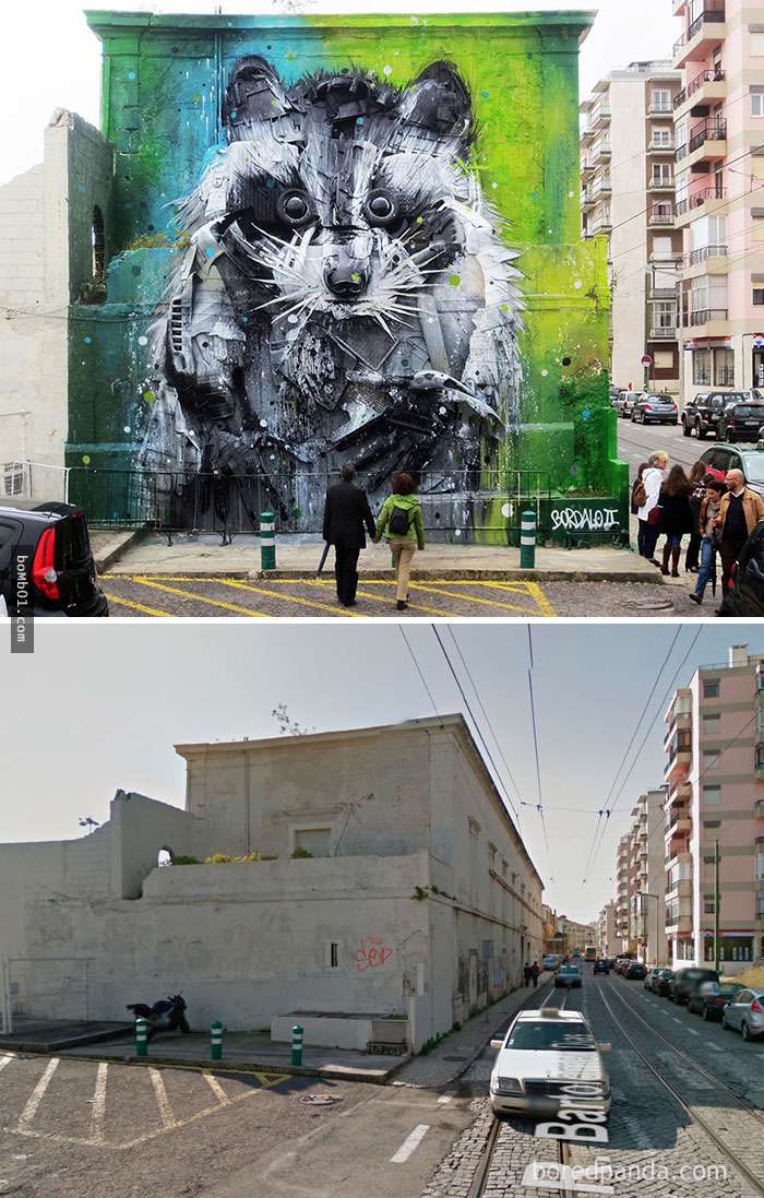 這些藝術家受不了城市裡的牆壁醜到爆炸，結果一出手後「整個城市的牆壁都重生了」！