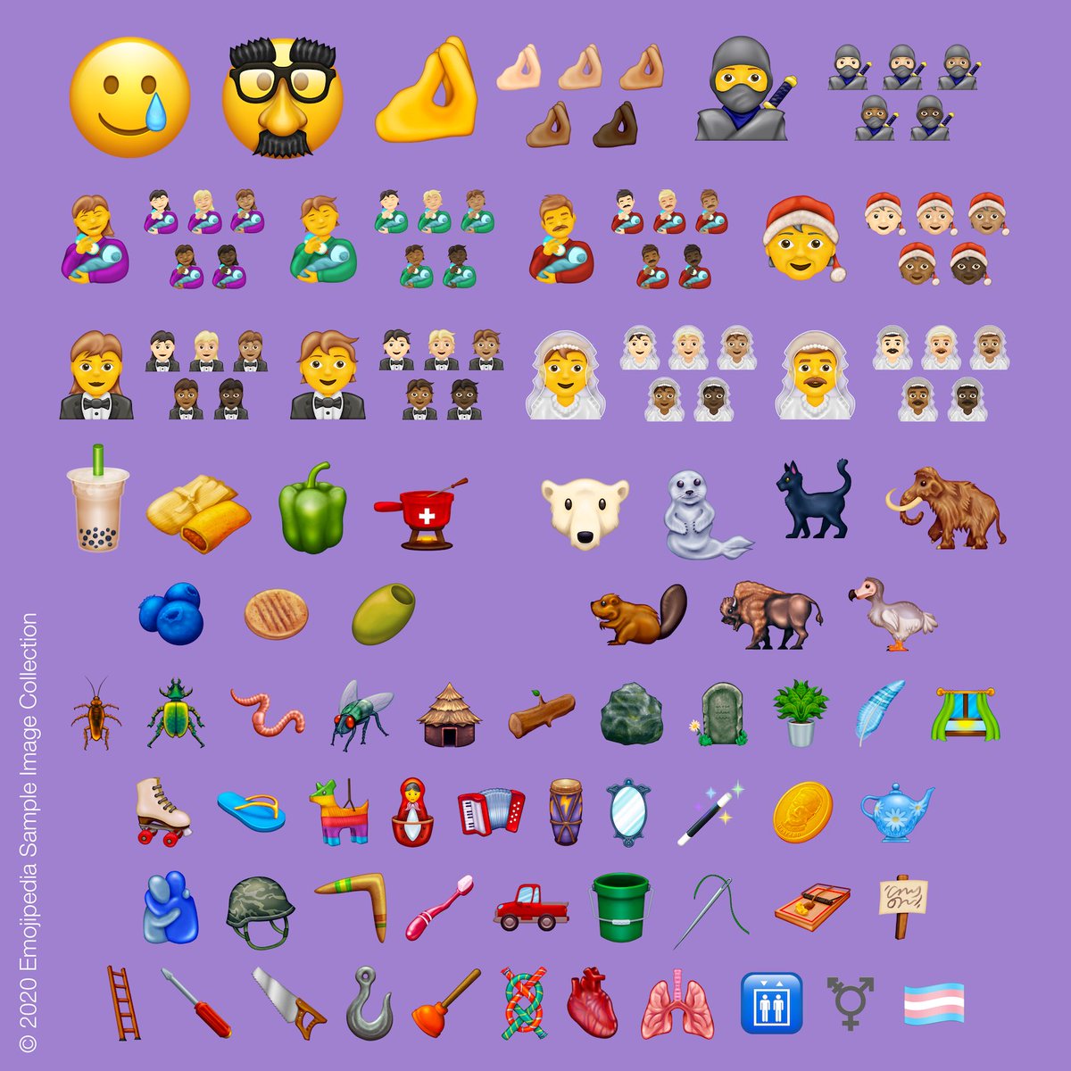 2020全新117款Emoji準備問世　「忍者、義大利手」出現連珍奶都有！