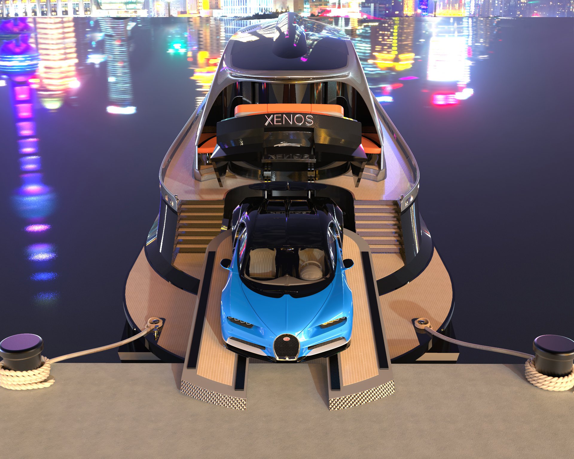 超豪華遊艇「自帶停船位 + Bugatti超跑」　一艘要天價「9.6億」：海上移動別墅