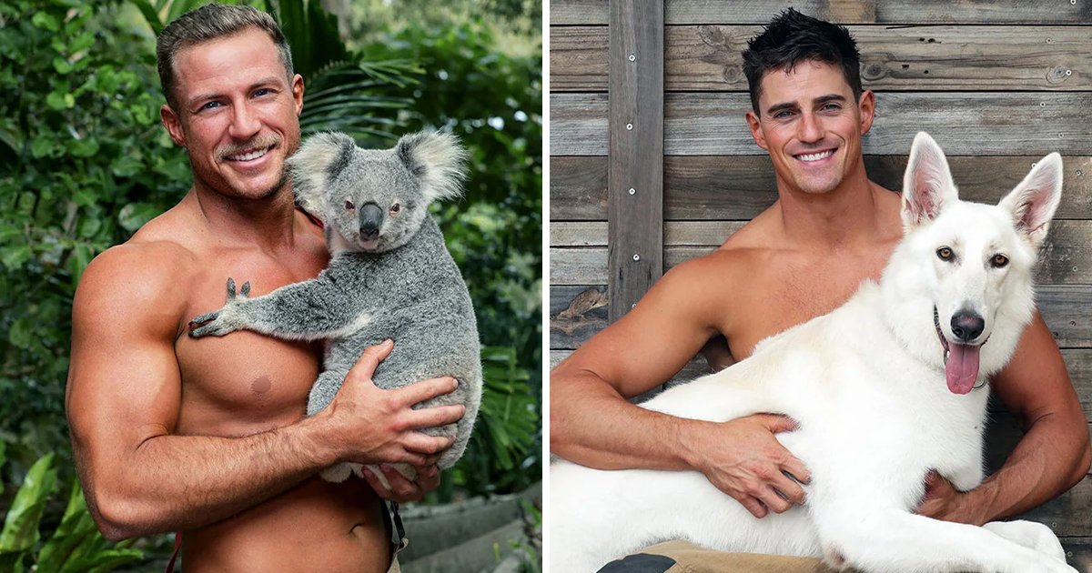 愛動物又有腹肌！2022年澳洲「消防猛男月曆」登場　高顏值+可愛動物有夠養眼！