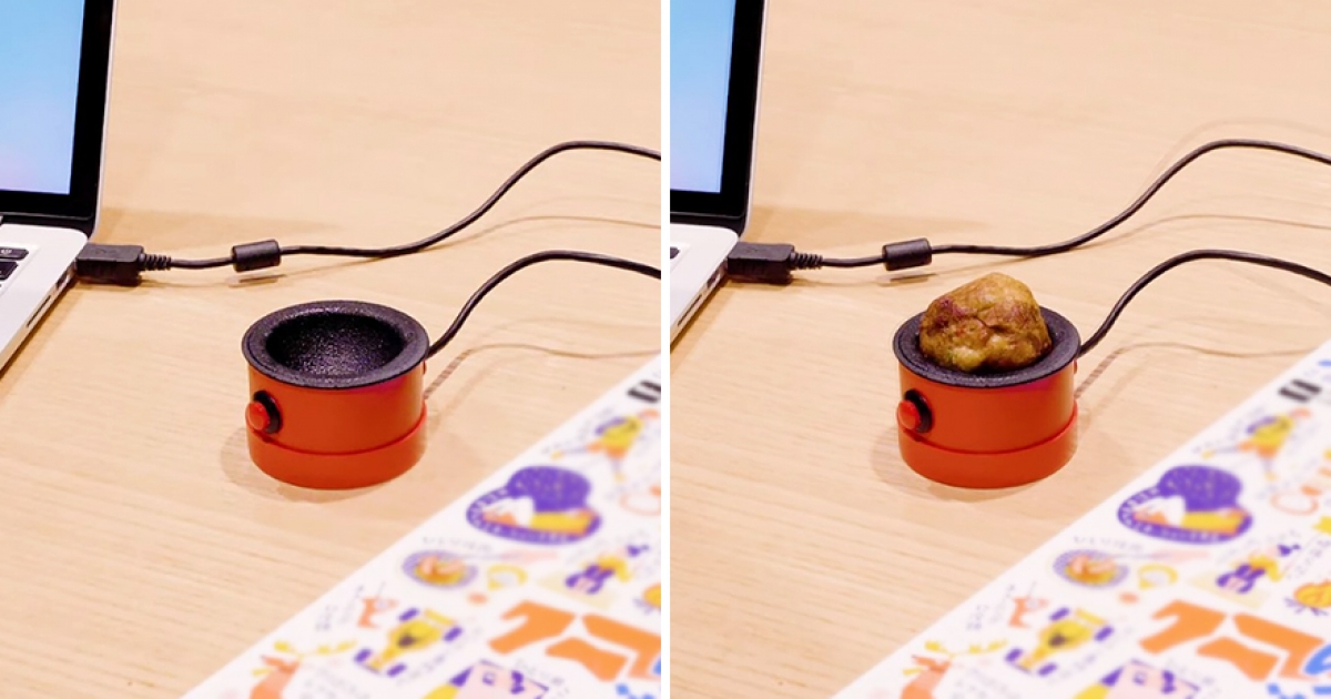 「1人用章魚燒」插USB就能做出來　上班族激讚小點心神器：可以買欸
