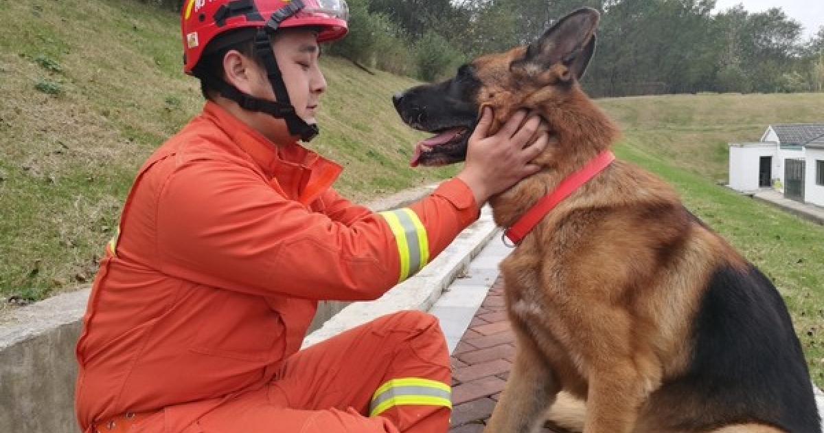 這位消防兵在退伍前不捨得和8年的搜救犬戰友分離，於是決定為牠做一件「部門裡從沒人做過」的事！