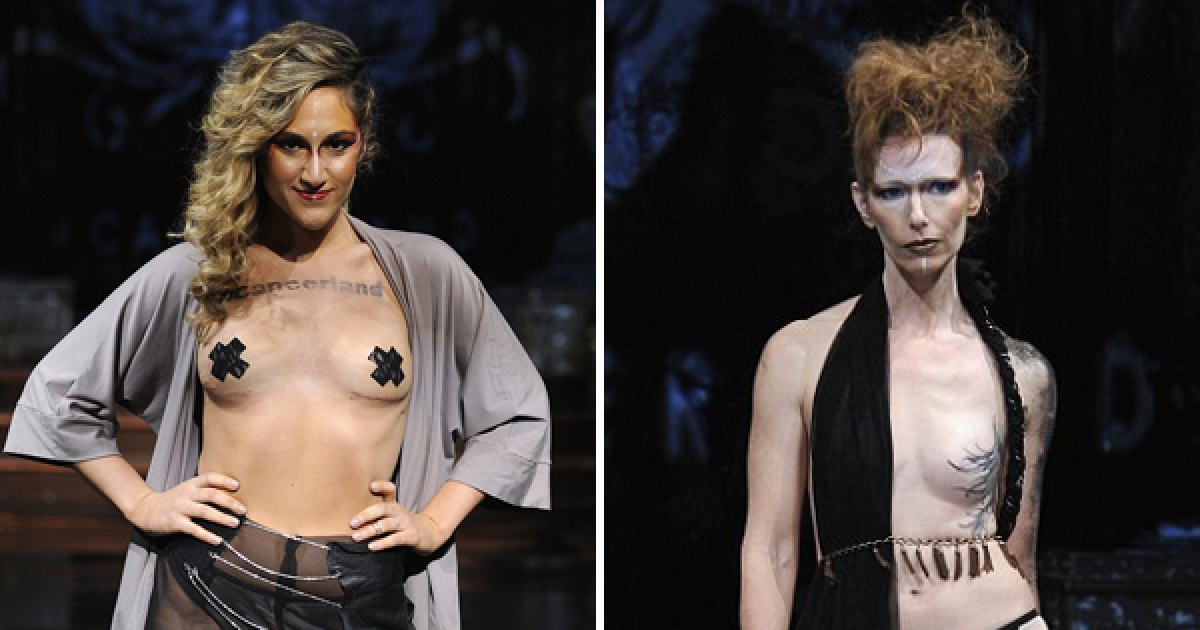 16名「非一般模特兒」站上紐約時裝週舞台秀出胸部，再仔細一看…大家都被她們的勇敢震撼住！