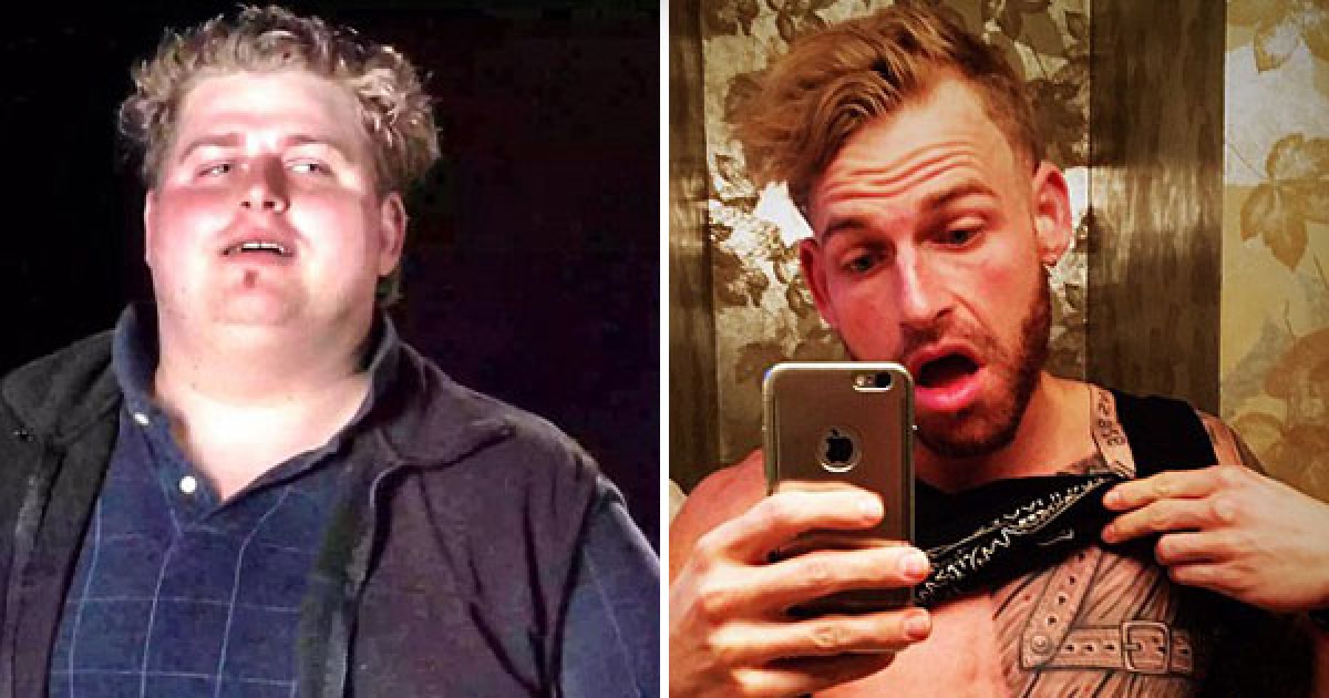 他在失戀後「暴肥到160公斤」決定自殺，但在18個月後竟然變成令人垂涎欲滴的六塊肌猛男！