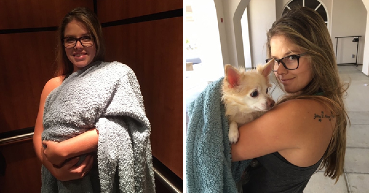 重病的奶奶在醫院非常思念家中狗狗，於是她決定「把狗狗變成嬰兒」帶進醫院裡…上萬網友淚崩！