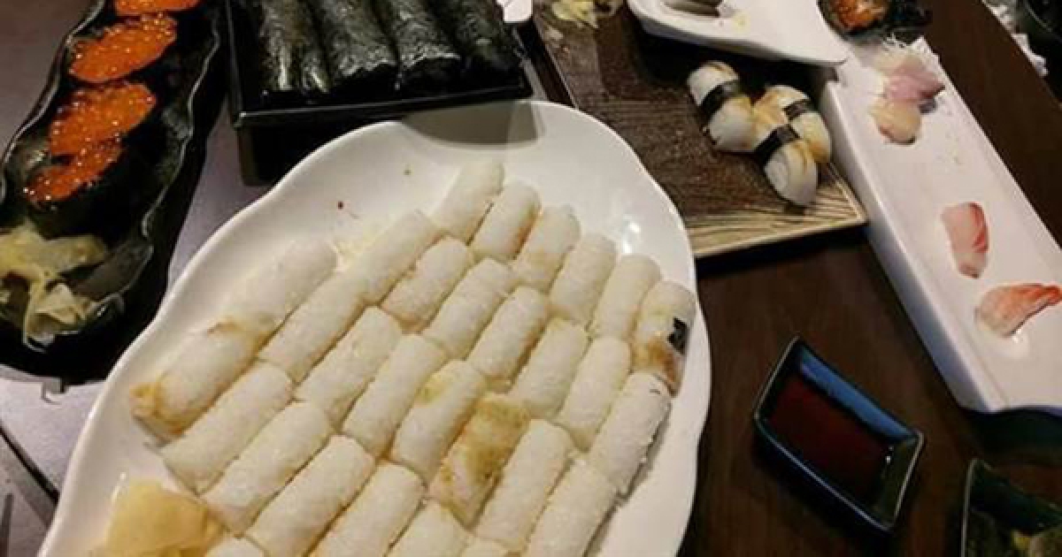 台灣3女客在壽司吃到飽餐廳猛點20份卻只吃料，店家追問竟被回嗆「不知道握壽司有白飯」！
