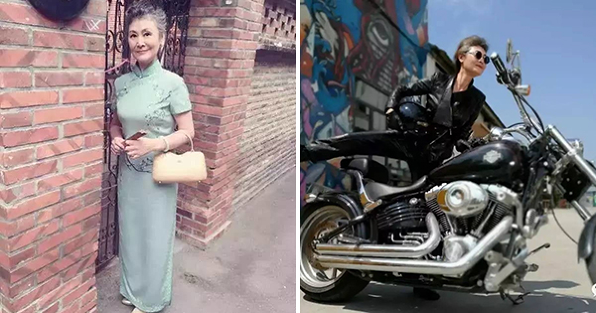 73歲阿嬤「穿旗袍、騎重機」證明老人也可以過的很精彩，從她的人生就可以看出年齡根本不是問題！
