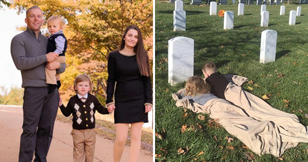 爸爸罹癌去世後「2名小男孩第一次去墳墓探訪」，接著媽媽就看到這一幕忍不住默默掉淚…