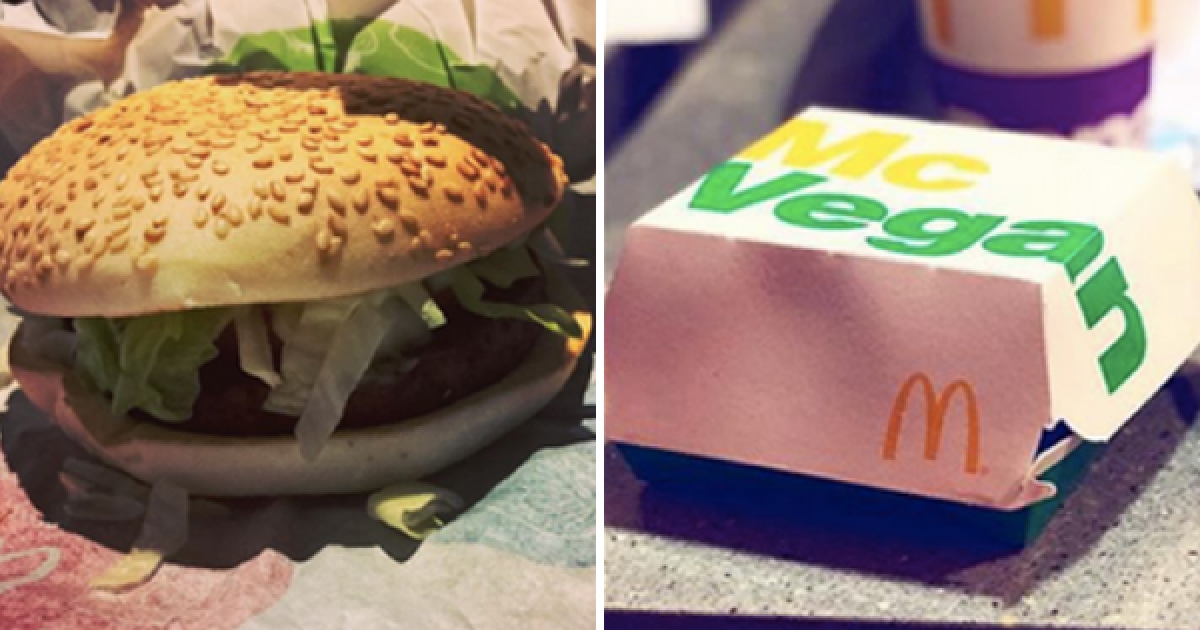 麥當勞看到新商機推出「全素漢堡」　一點肉都沒有讓素食者驚呼：終於有漢堡吃了