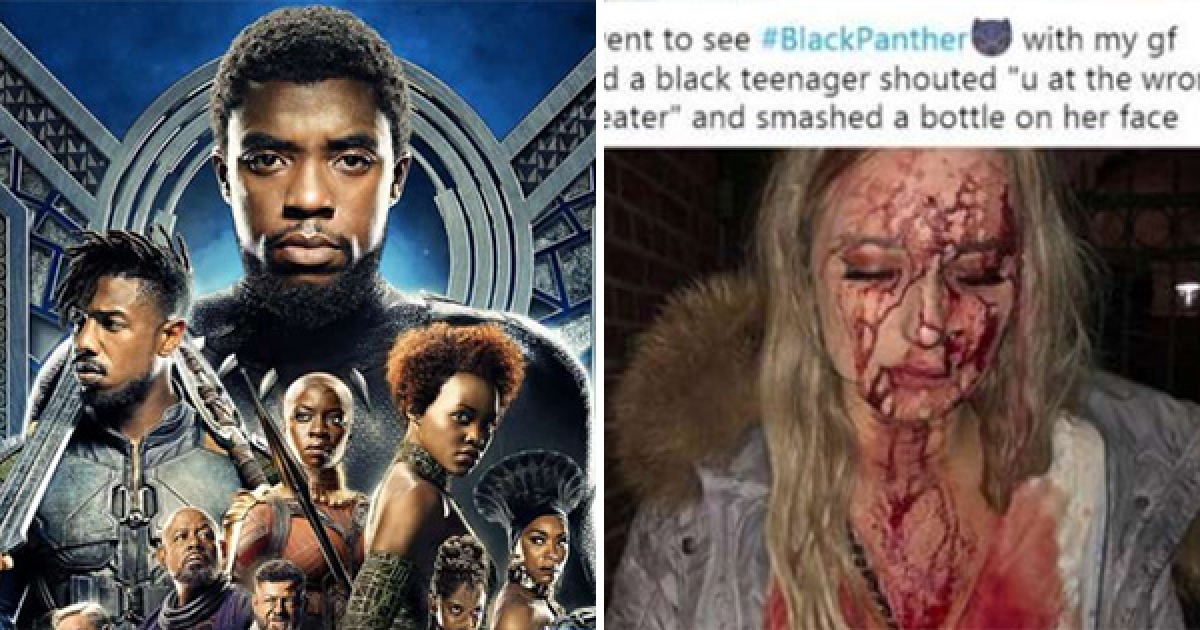 驚傳白人看《黑豹》遭黑人毆打！　網友追查發現「極端分子趁機造謠」　