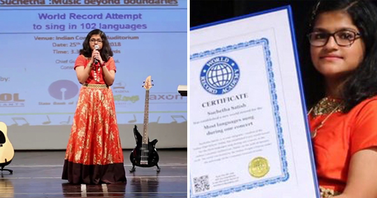 6小時唱完102種語言的歌曲！　12歲女孩打破世界紀錄　聽過的人都超震撼
