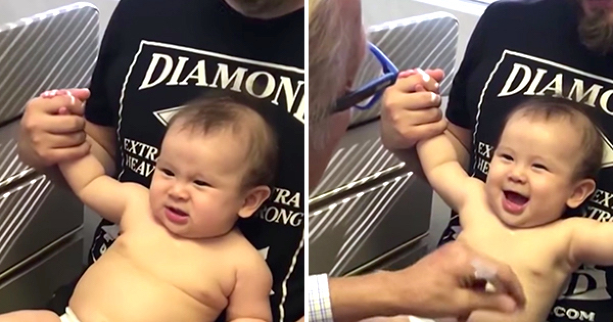 兒科醫生下針前先玩戳戳樂　寶寶挨了「不哭反笑」：剛剛發生了什麼？