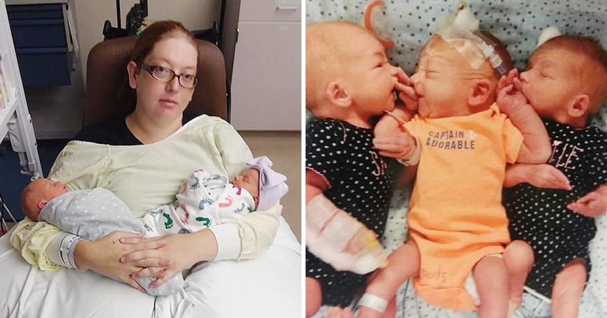 女子入院檢查結石「變生孩子」　一次獲得3胞胎讓她看懵：是在做夢嗎？