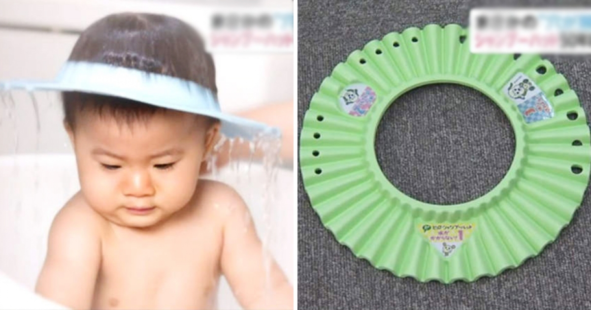 防水洗頭帽50週年大改版「開了好多洞洞」　父母：要逼孩子習慣水