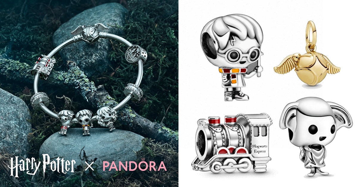 哈粉請查收！Pandora終於有「哈利波特珠寶」　主角三人、金探子統統變超萌吊飾！