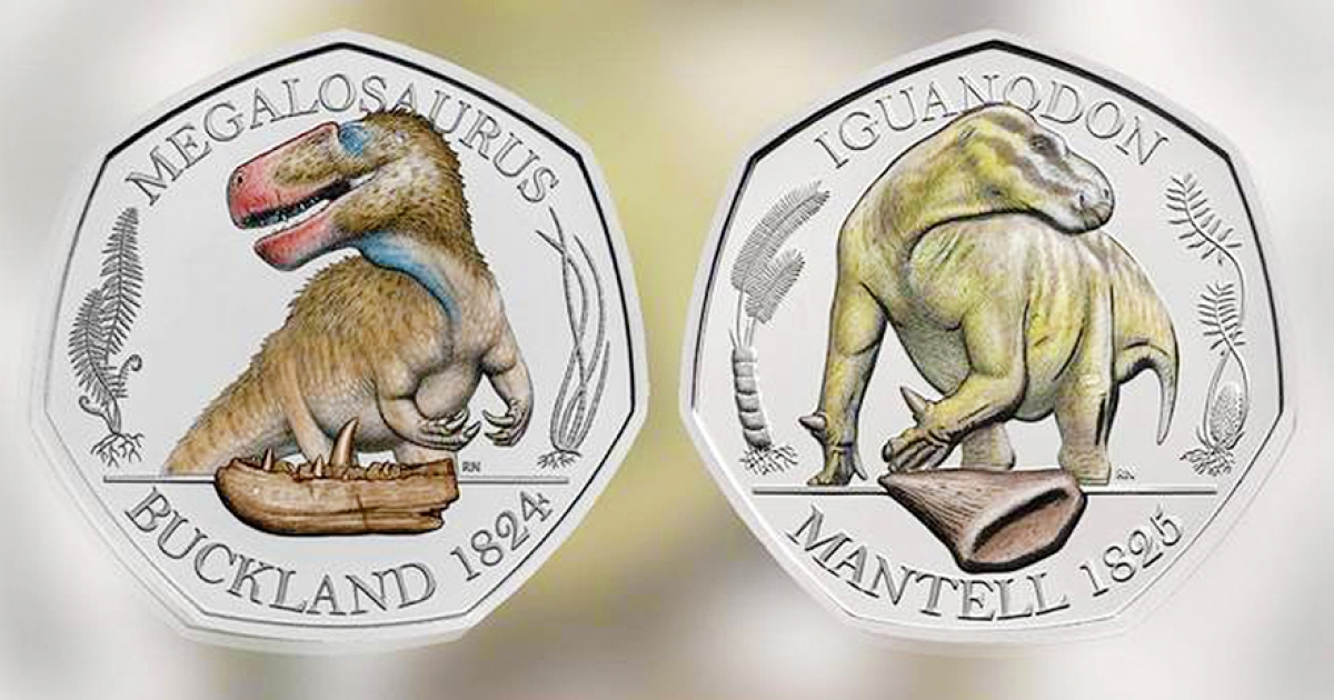 彩色紀念幣！英皇家鑄幣廠推「恐龍硬幣」　三種款式未來可增值賺錢