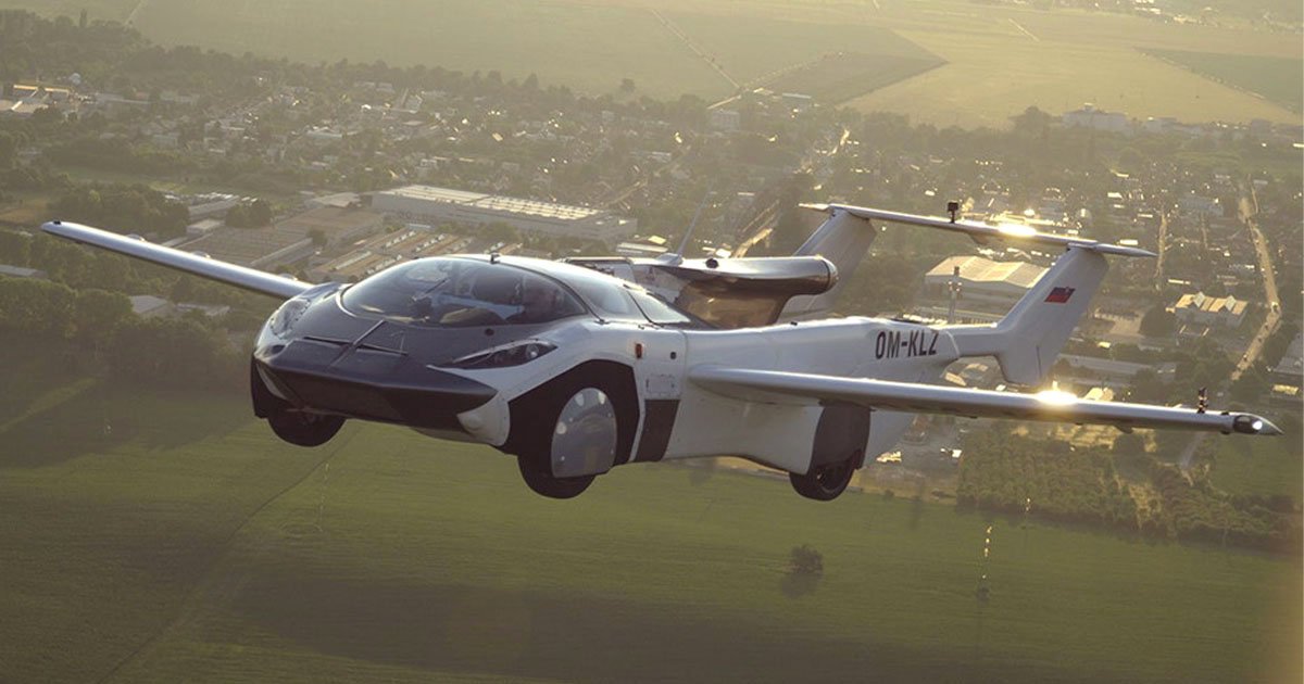 以後開這台上班！超浮誇「飛天車」首次試飛成功　3分鐘從車輛變身飛機！